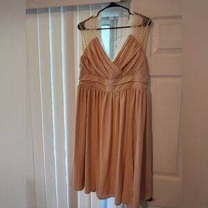 Sheilay Sleeveless Dress, V-Neck And Beautiful Lace Shoulders Size XXL